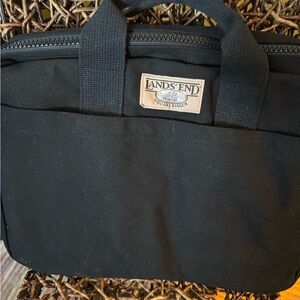 Lands' End Classic Black Laptop Bag